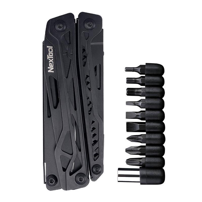 Multitool Nextool Black Knight tang zaag mes schaar schroevendraaier blikopener - Rampready