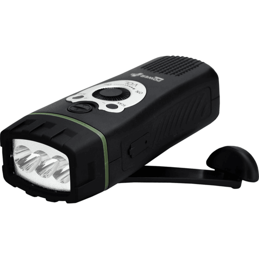 Powerplus Wolf opwindbare zaklamp en FM radio, noodradio - Rampready