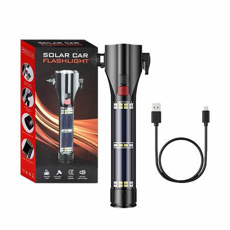 Lifehammer en zaklamp in een