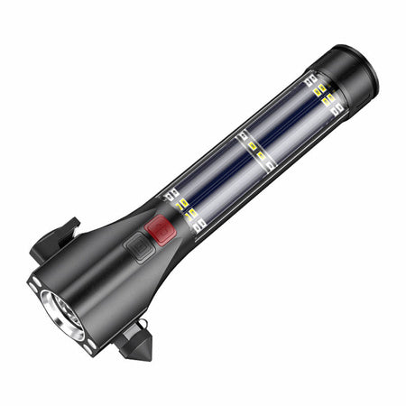 Lifehammer en zaklamp in een