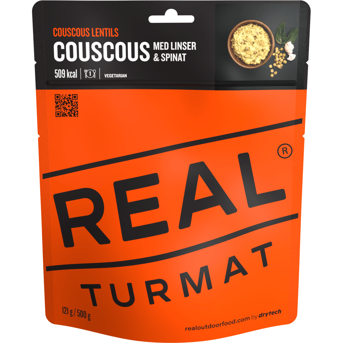 real turmat couscous met linzen en spinazie noodmaaltijd