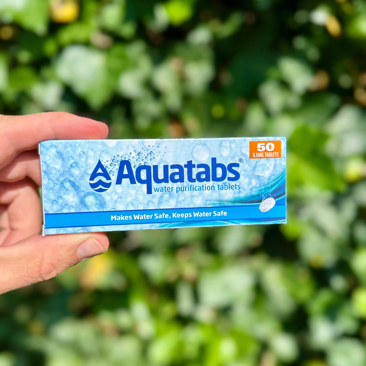 aquatabs waterzuiveringstabletten travelpack 50 stuks 8,5mg