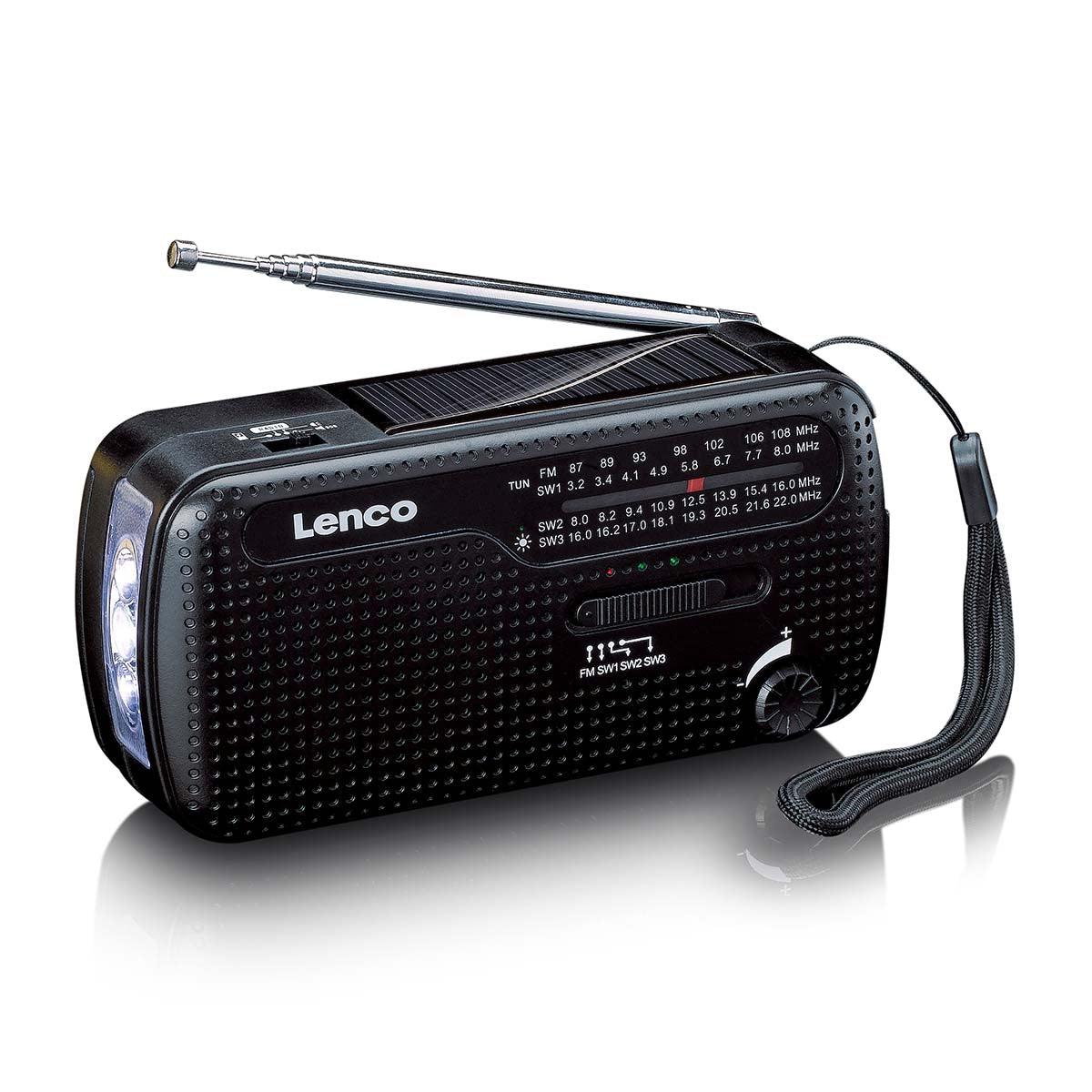 Noodradio met zaklamp
