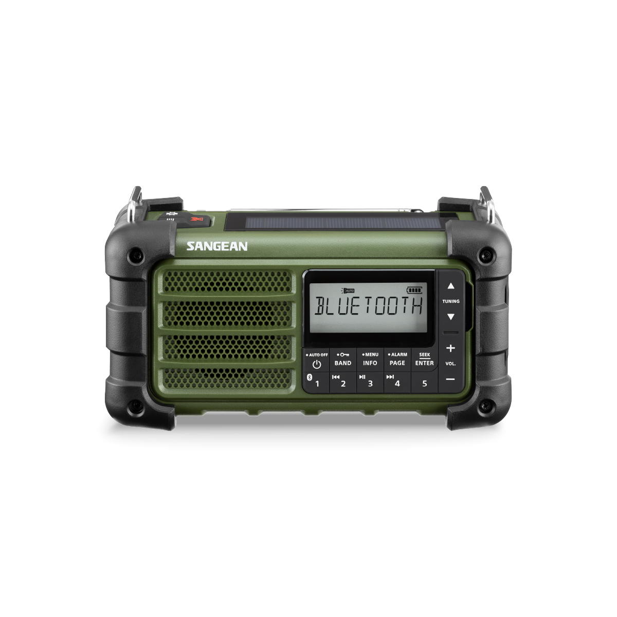 Sangean MMR-99 AM/FM Forest Green noodradio voorkant