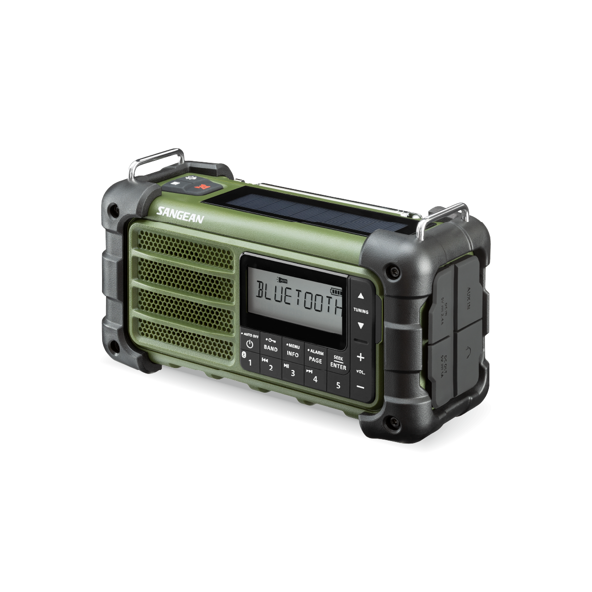 Sangean MMR-99 AM/FM Forest Green noodradio zijkant