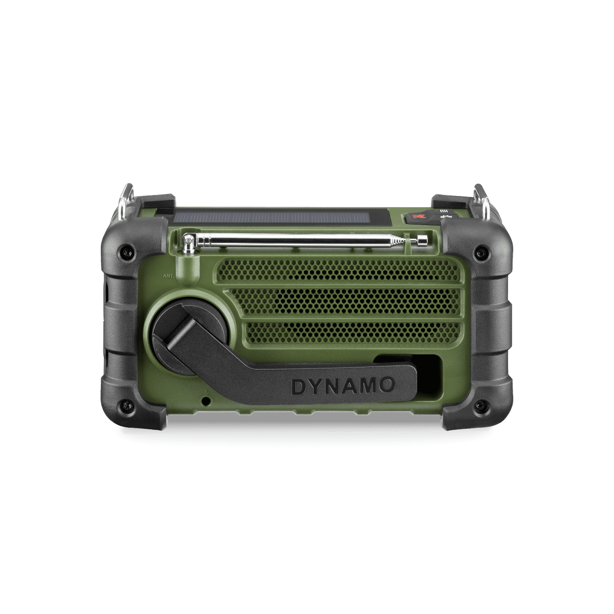Sangean MMR-99 AM/FM Forest Green noodradio achterkant met dynamo