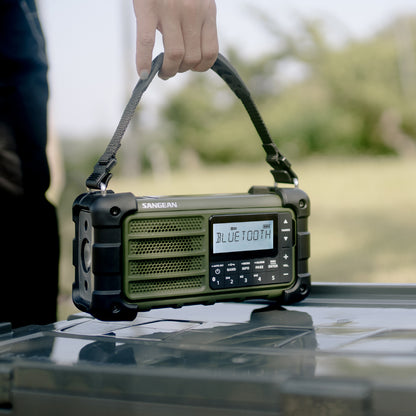 Sangean MMR-99 AM/FM Forest Green noodradio gebruik