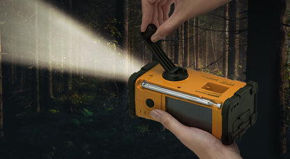 Sangean MMR-88 AM/FM noodradio zaklamp gebruik