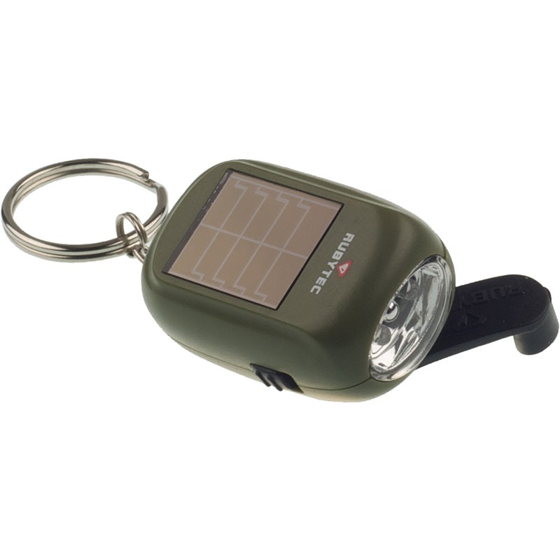 rubytech Kao minizaklamp met dynamo en zonnepaneel sleutelhanger