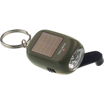 rubytech Kao minizaklamp met dynamo en zonnepaneel sleutelhanger