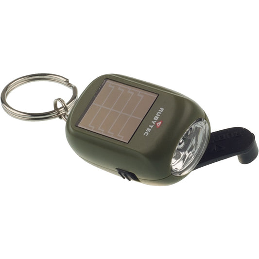 rubytech Kao minizaklamp met dynamo en zonnepaneel sleutelhanger