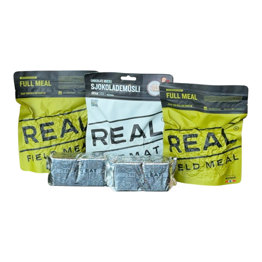 Een kant en klare noodvoorraad voor 1 persoon voor 1 dag van Drytech Realturmat