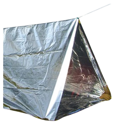 Fosco Emergency tent uitgevouwen
