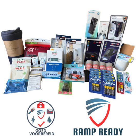 Goed_Voorbereid Noodpakket - Advanced van Rampready. Noodpakket op basis van Denk Vooruit richtlijn