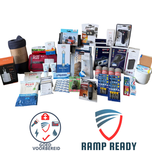 Goed Voorbereid Noodpakket - Luxury - Verlichting van Rampready. Noodpakket op basis van Denk Vooruit richtlijn
