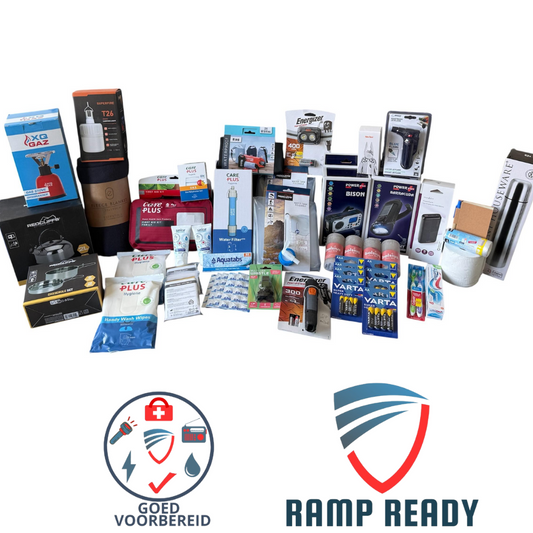 Goed Voorbereid Noodpakket - Luxury - Volledig van Rampready. Noodpakket op basis van Denk Vooruit richtlijn