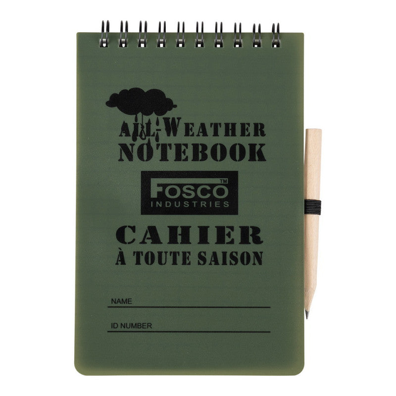 Waterproof notitieboek groot voorkant 