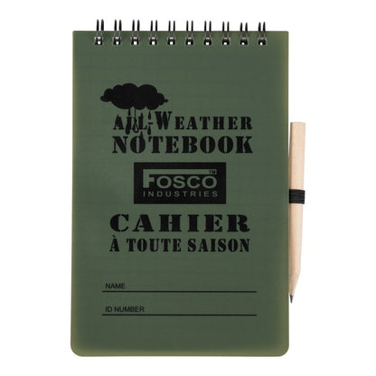 Waterproof notitieboek groot voorkant 