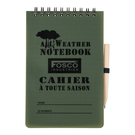 Waterproof notitieboek groot voorkant 