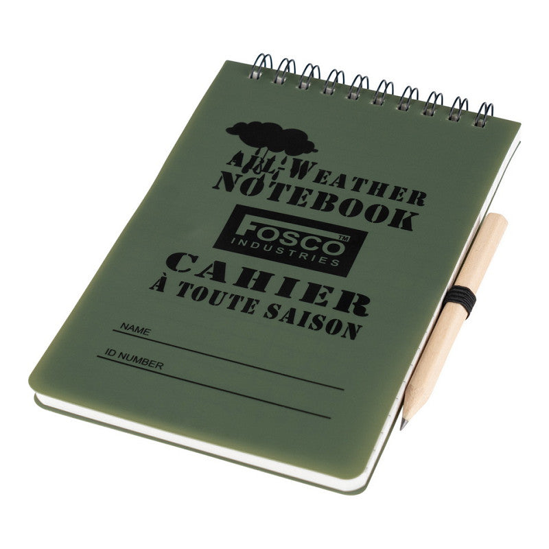 Waterproof notitieboek groot voorkant 