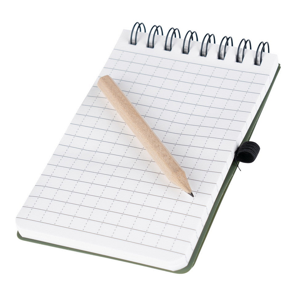 Waterproof notitieboekje binnenkant