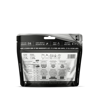 Lyofood	Mexican Scrambled Eggs 270g achterkant