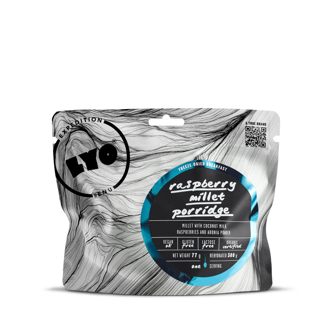 Lyofood	Organic Raspberry Millet Porridge 300g
 voorkant