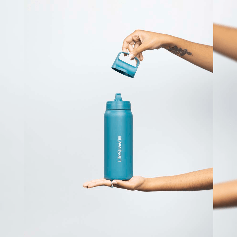 Lifestraw Go RVS drinkfles drinkdop