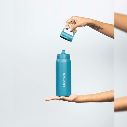 Lifestraw Go RVS drinkfles drinkdop