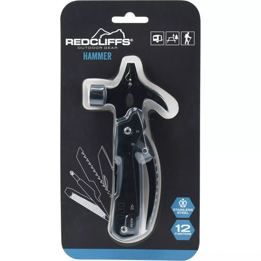 Multitool met hamer, zaag, zakmes, tang en schroevendraaier