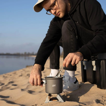 Esbit aluminium pannenset 1000ml gebruik buiten