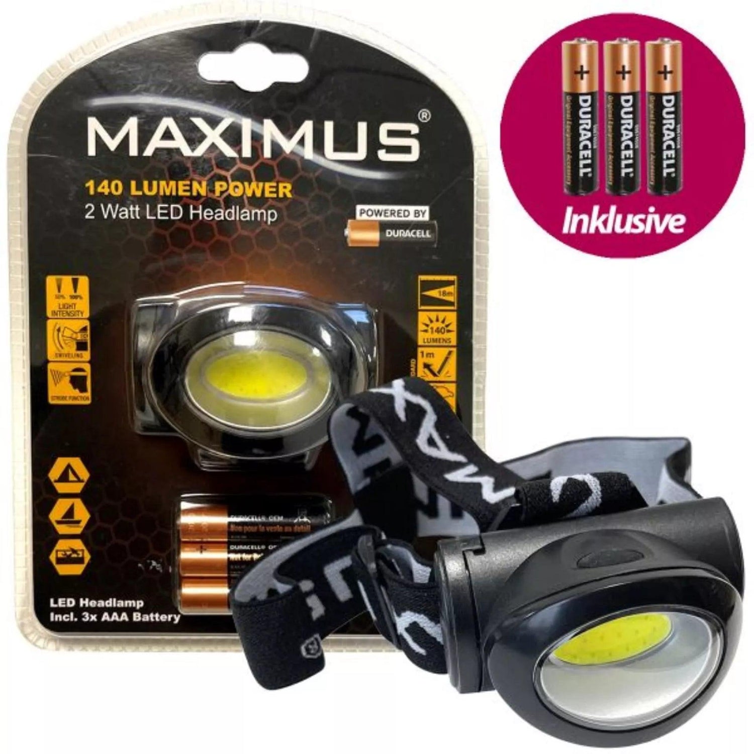 Maximus hoofdlamp verlichting zaklamp stroomuitval licht - Rampready