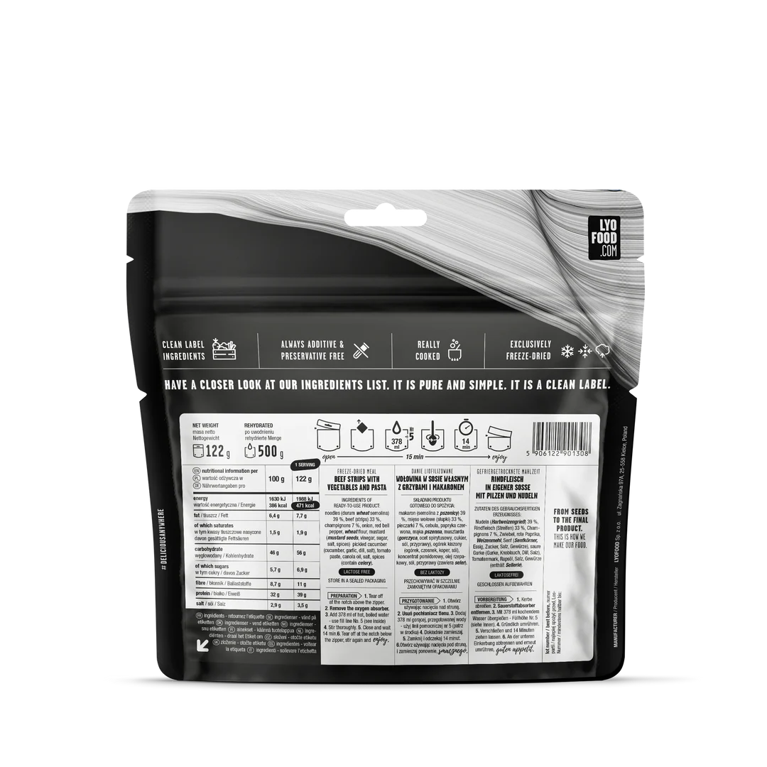 Lyofood	Beef Stroganoff 500g
achterkant